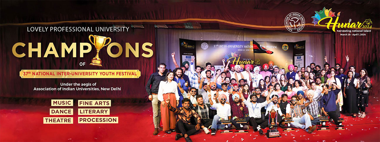 LPU wins 37th National Youth Festival