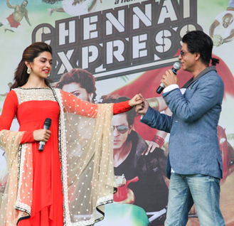 SRK and Deepika Padukone at LPU