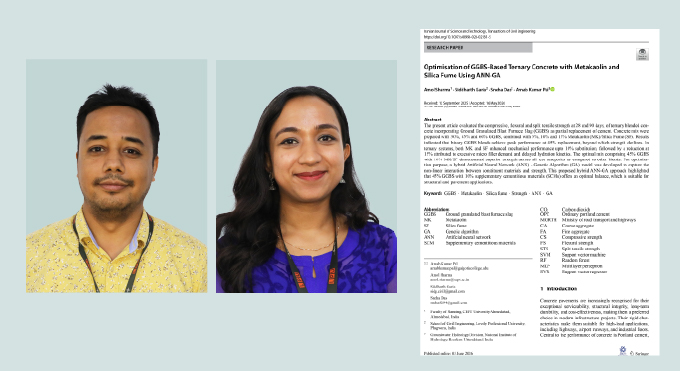 Paper Publication by Dr. Siddharth Garia and Dr. Sneha Das at LPU