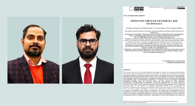 Paper Publication by Dr. Dharm Prakash and Dr. Rohit Kumar at LPU